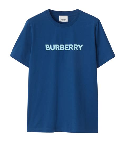 logo print cotton t-shirt burberry|burberry logo print t shirt.